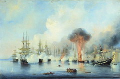 1 декабря 1853 года - победа русского флота в синопском сражении